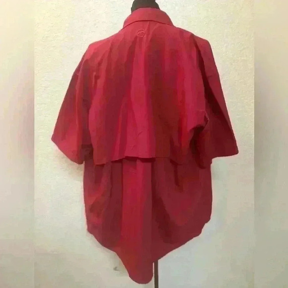 Men’s Magellan Red Performance Fishing‎ Short Sleeve Vented Lightweight Sz M - Picture 7 of 14